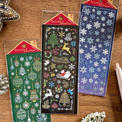 Winter Limited / Mind Wave / Stickers - Shiny Snow Flakes