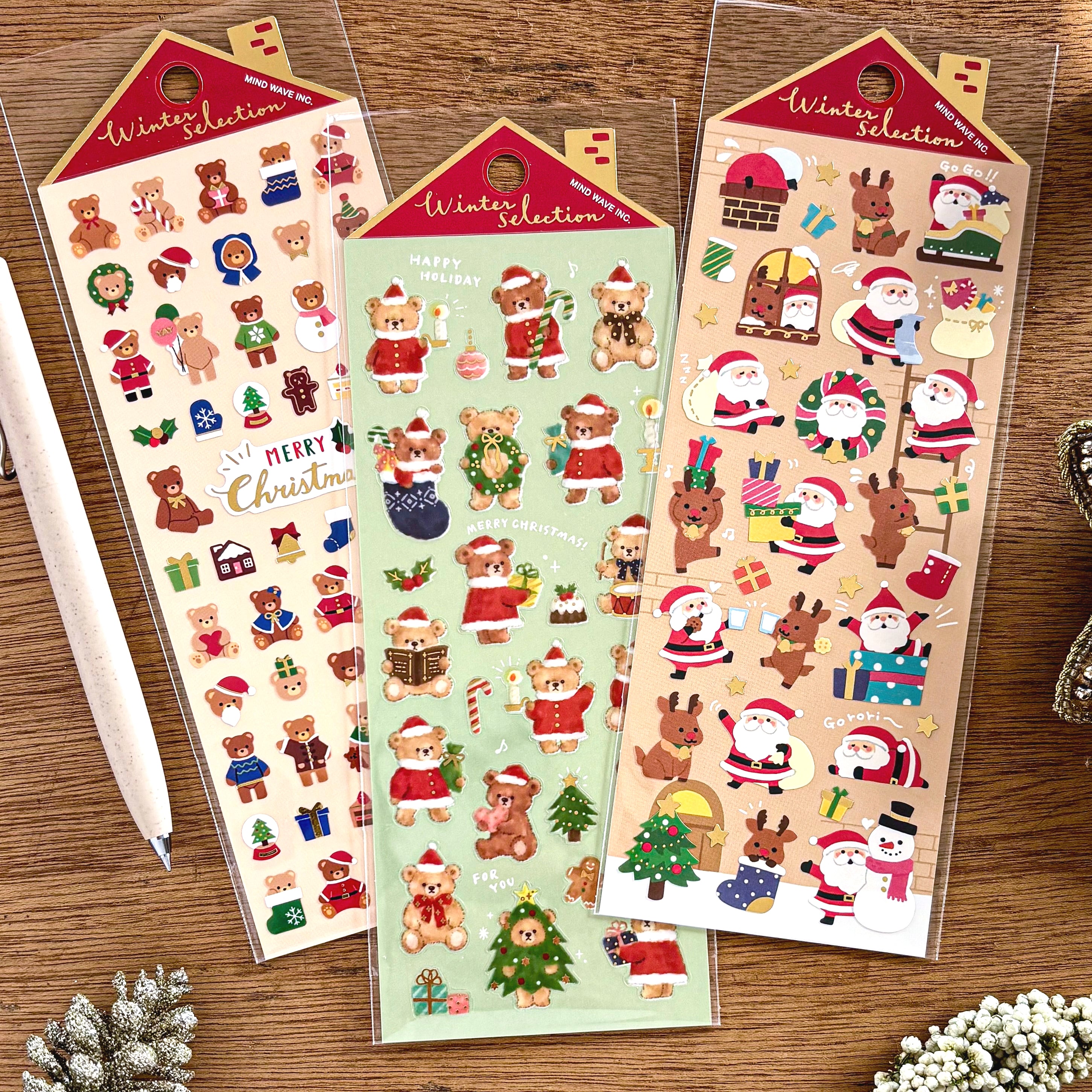 Winter Limited / Mind Wave / Stickers - Christmas Bears