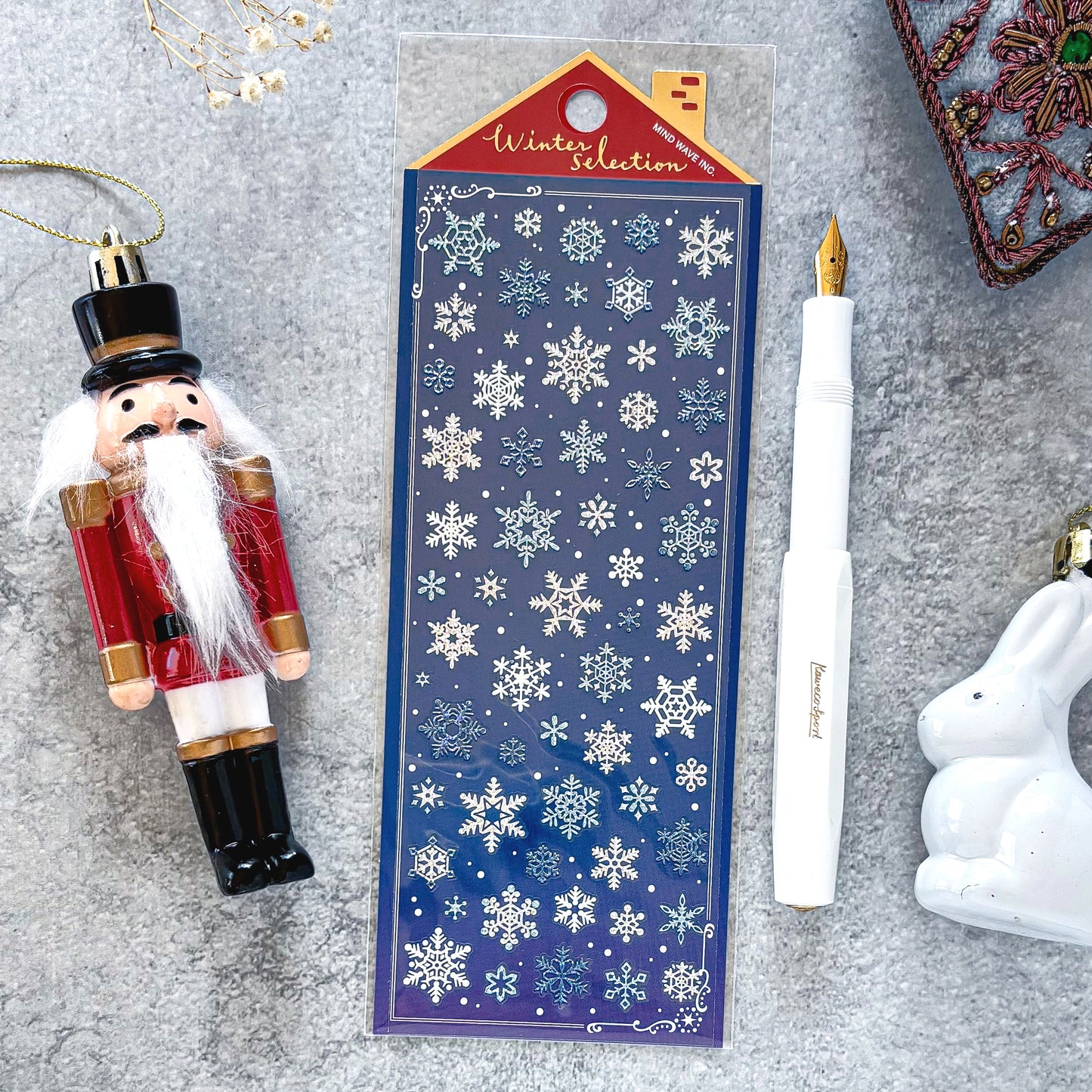 Winter Limited / Mind Wave / Stickers - Shiny Snow Flakes