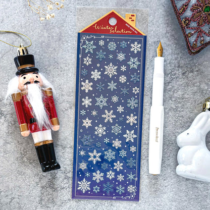 Winter Limited / Mind Wave / Stickers - Shiny Snow Flakes