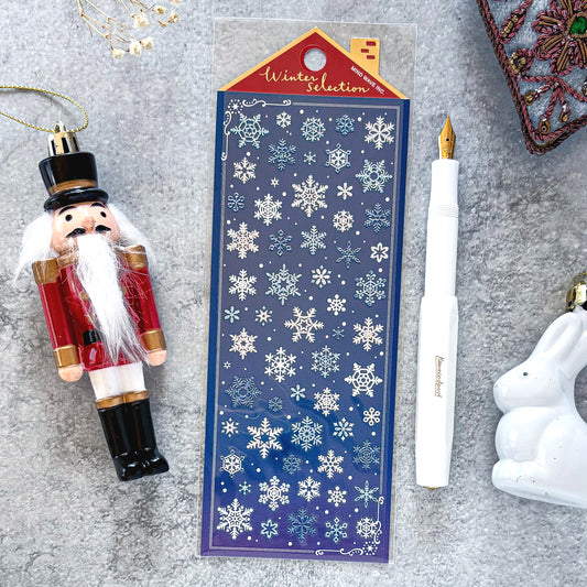 Winter Limited / Mind Wave / Stickers - Shiny Snow Flakes