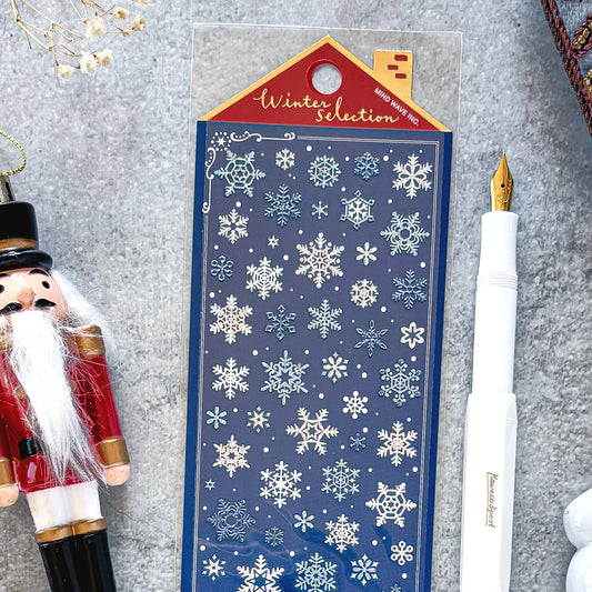 Winter Limited / Mind Wave / Stickers - Shiny Snow Flakes