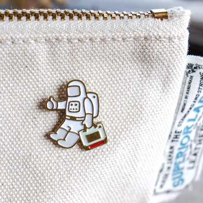 TSL x eric X CTFJ / Brass Pin Badge - Astronaut with TSL Tote-bag