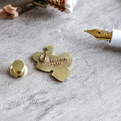 TSL x eric X CTFJ / Brass Pin Badge - Astronaut with TSL Tote-bag