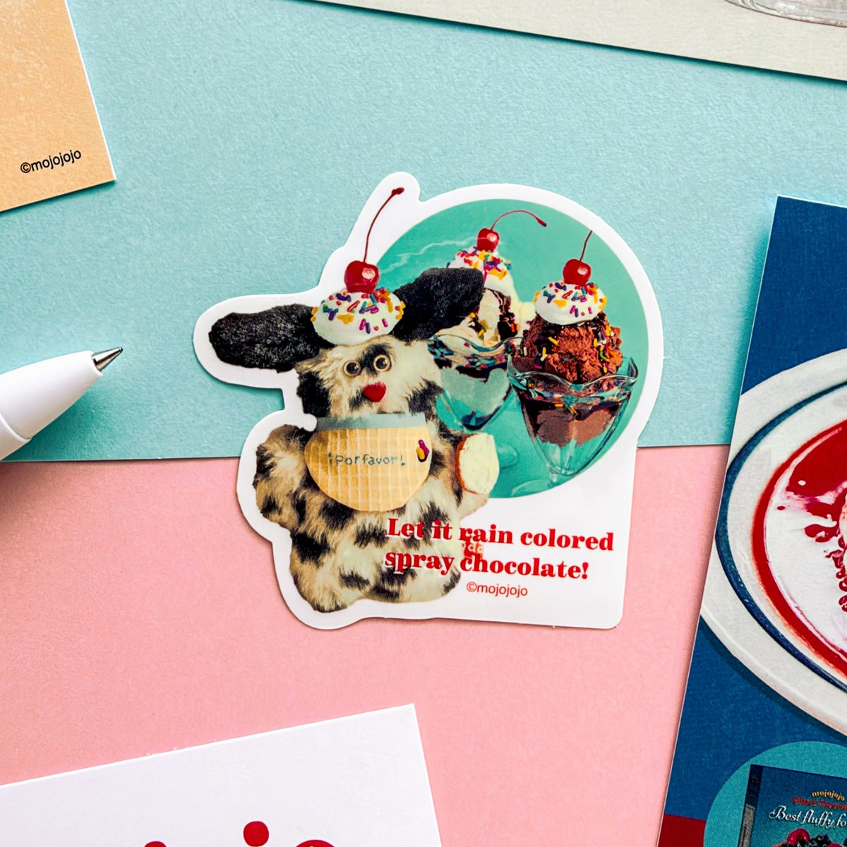 Mojojojo / Vinyl Sticker - Ice Cream Sundae