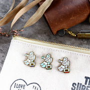 Limited Edition TSL x eric X CTFJ / Brass Pin Badge - Astronaut with TSL Tote-bag