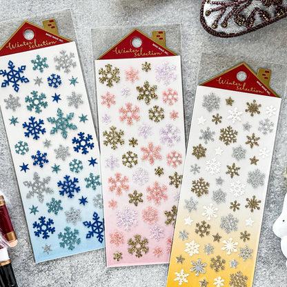 Winter Limited / Mind Wave / Stickers - Snow Flakes (Blue)