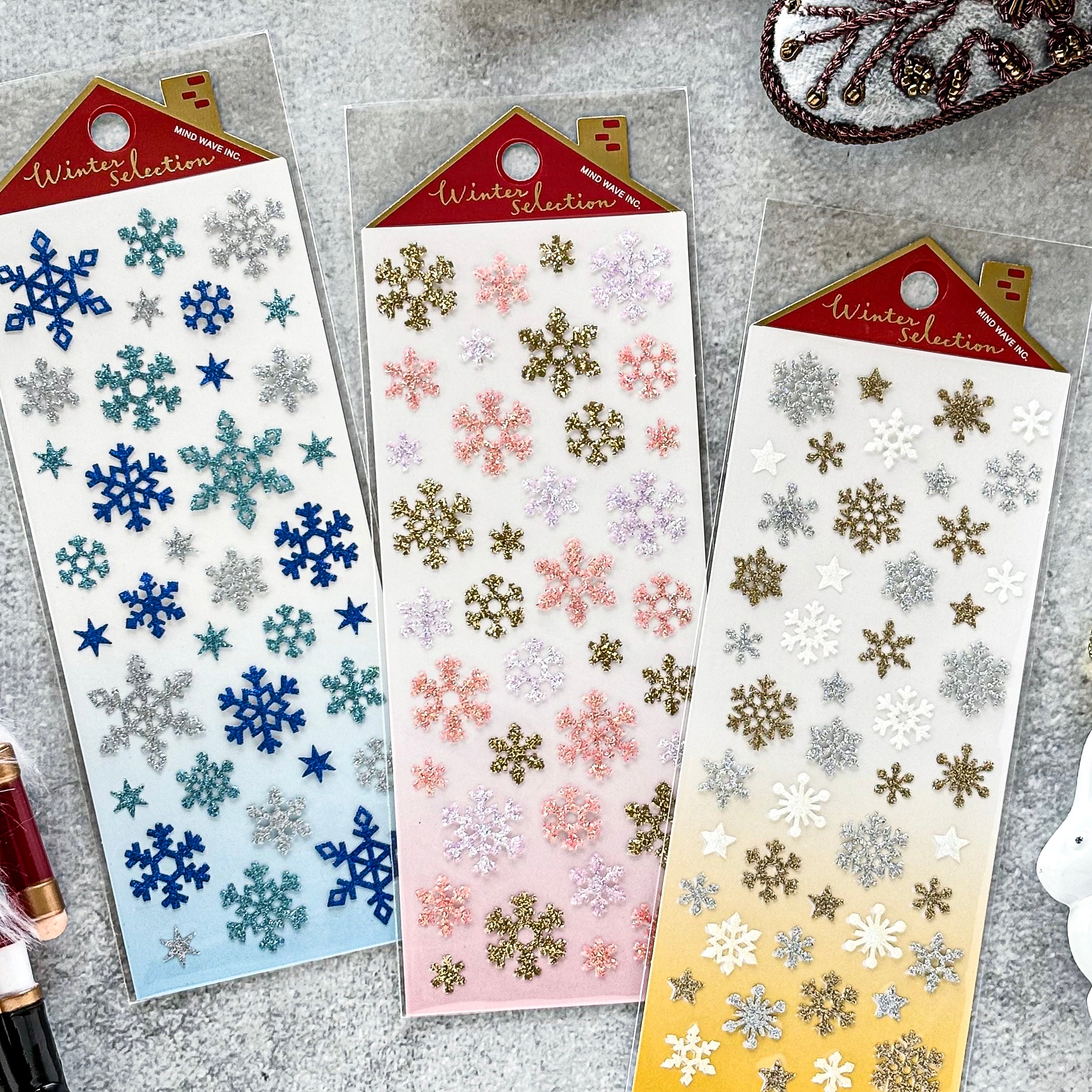Winter Limited / Mind Wave / Stickers - Snow Flakes (Yellow)