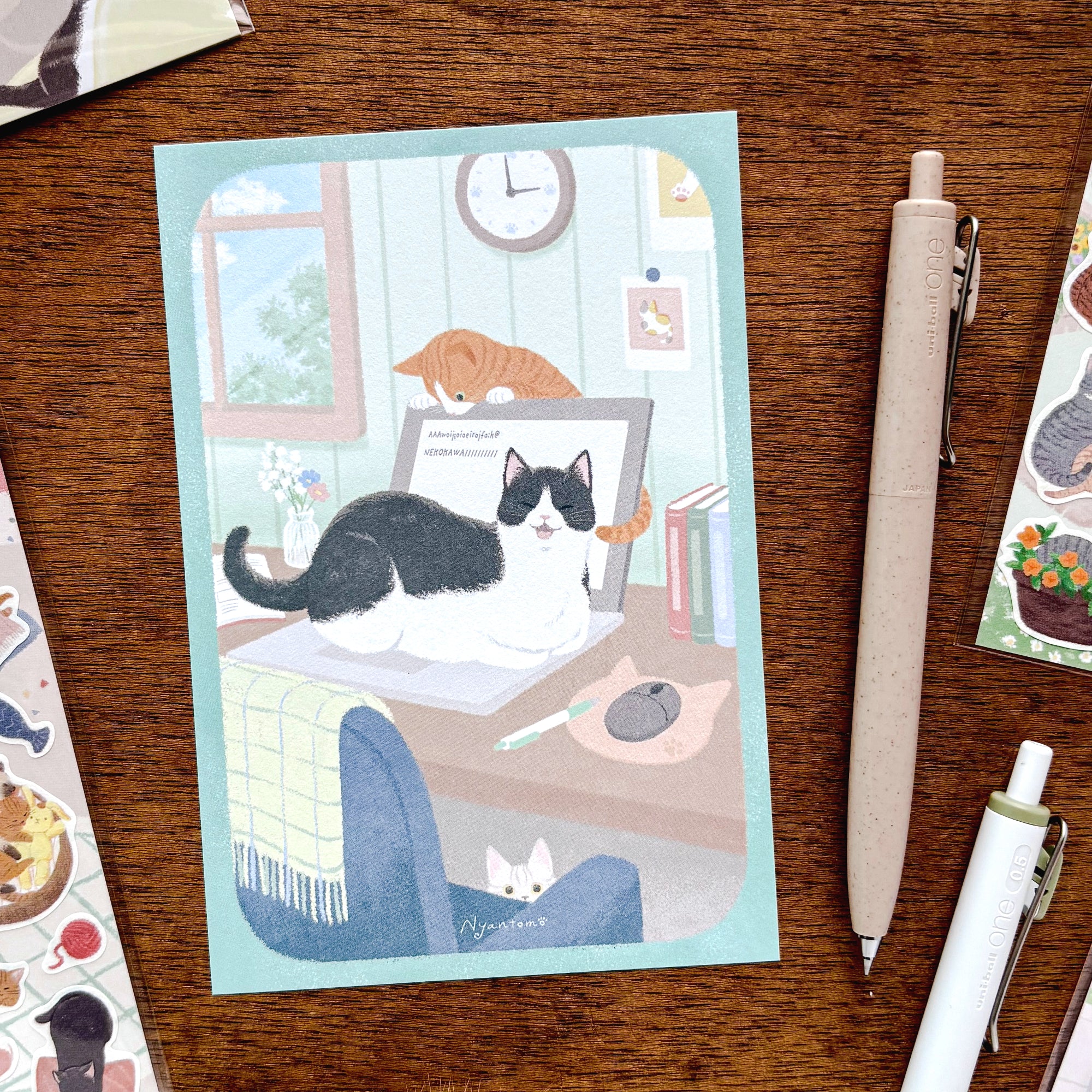 Cat Postcard - Play with me