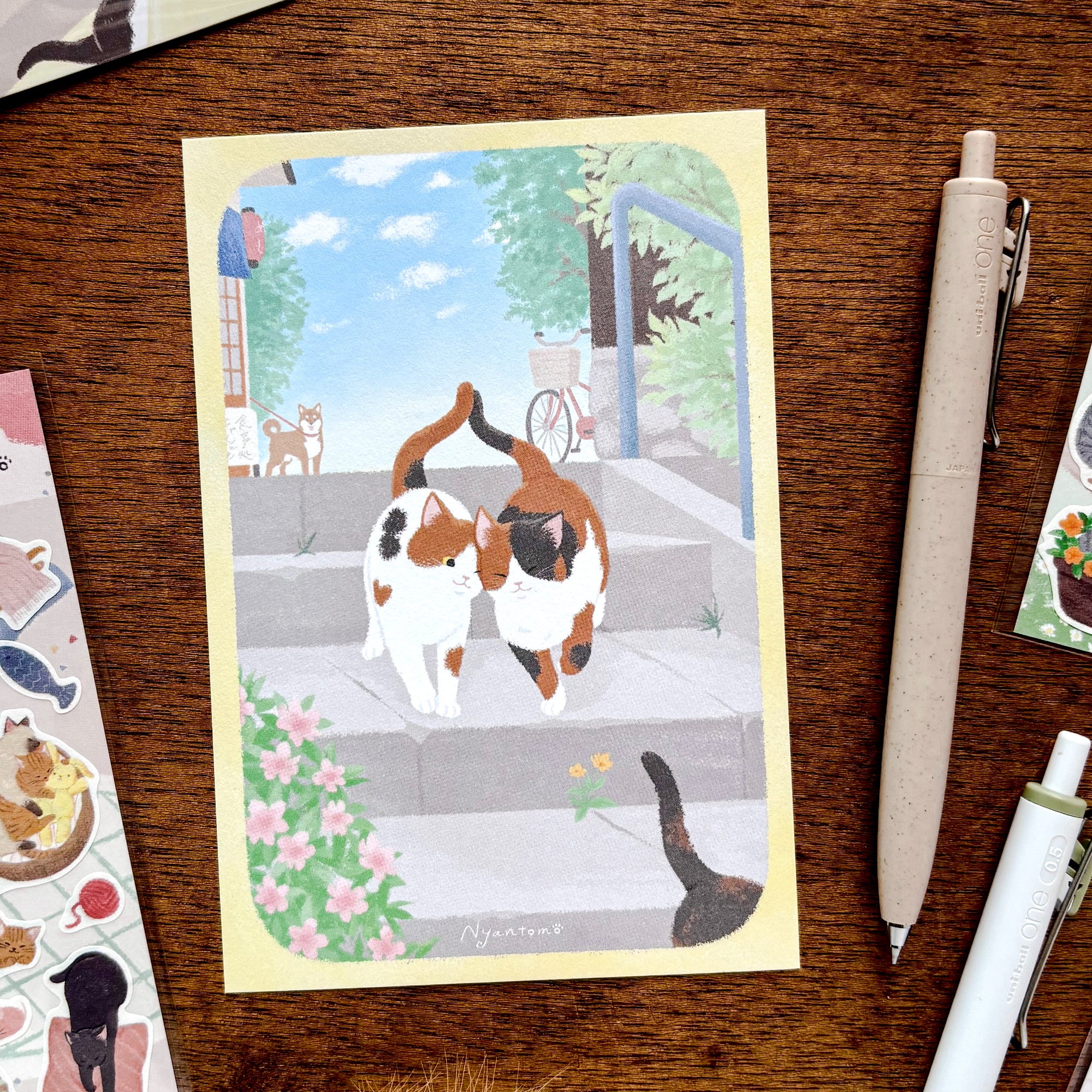 Cat Postcard - Daily Life