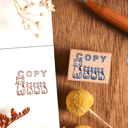 Pottering Cat / Cat Rubber Stamp - Copy