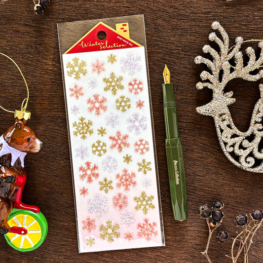 Winter Limited / Mind Wave / Stickers - Snow Flakes (Pink)