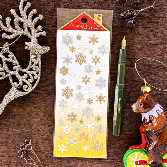 Winter Limited / Mind Wave / Stickers - Snow Flakes (Yellow)