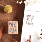 ポタリングキャット / スタンプ【おはよう】
