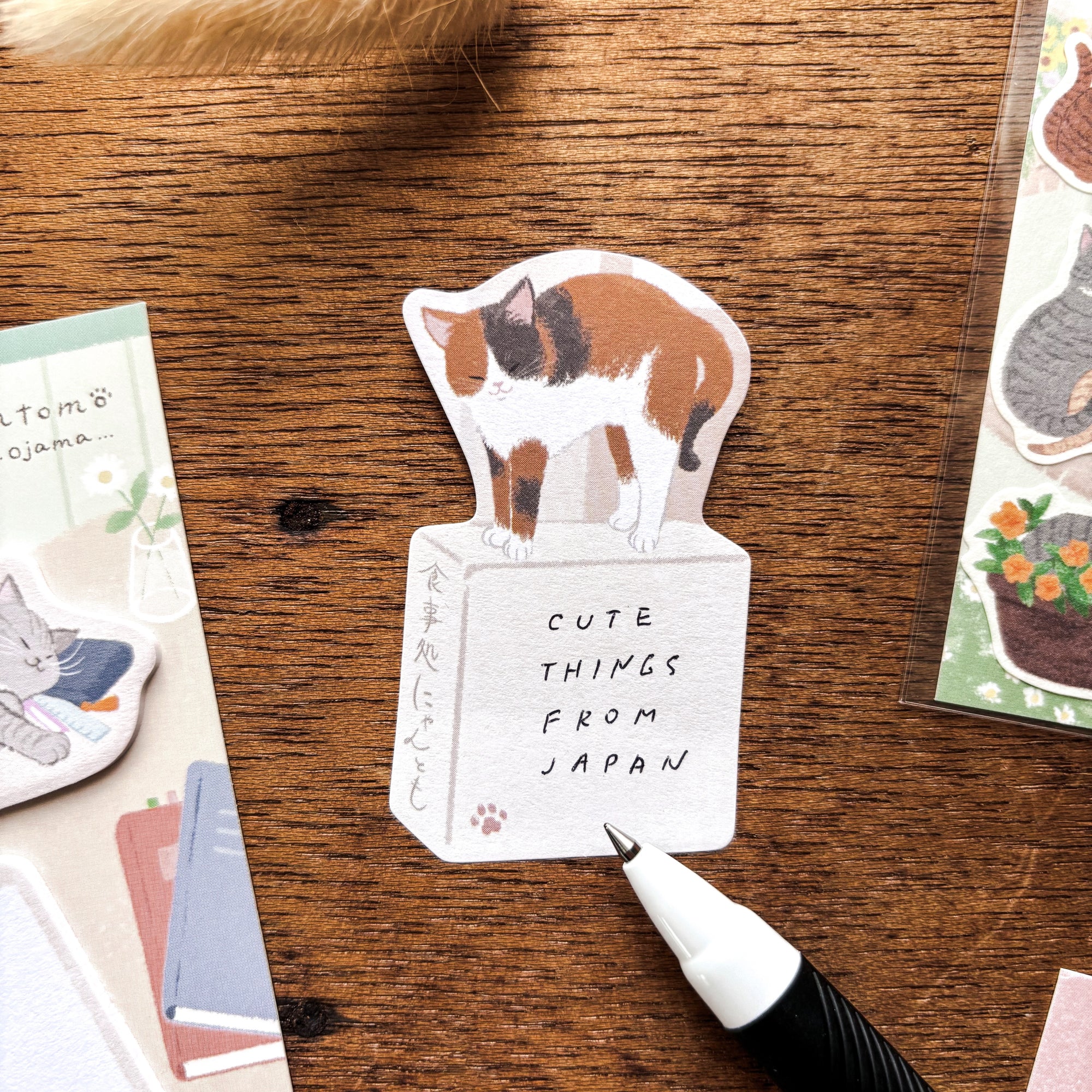 Die-cut Cat Sticky Note - Daily Life