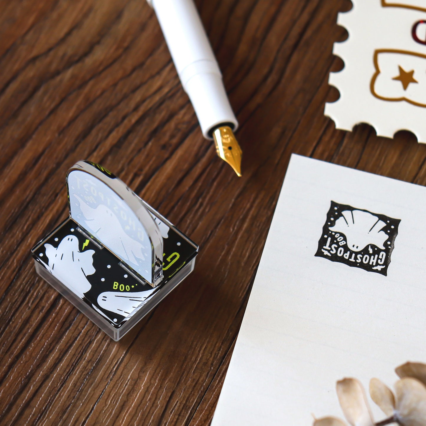 Obi1 / Acrylic Stand Pre-inked Stamp - Ghost Post