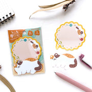 Sleepy Animal Sticky Note Set - Cat