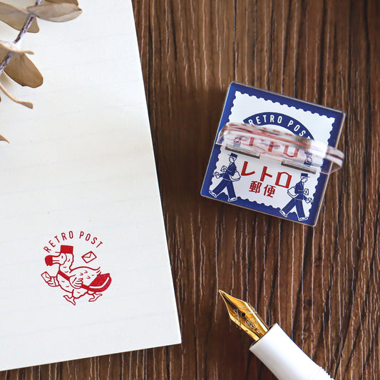 Obi1 / Acrylic Stand Pre-inked Stamp - Retro Post