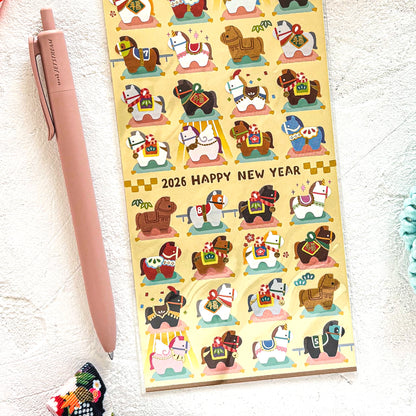 2026 Limited Stickers / Mind Wave - Colorful Horses