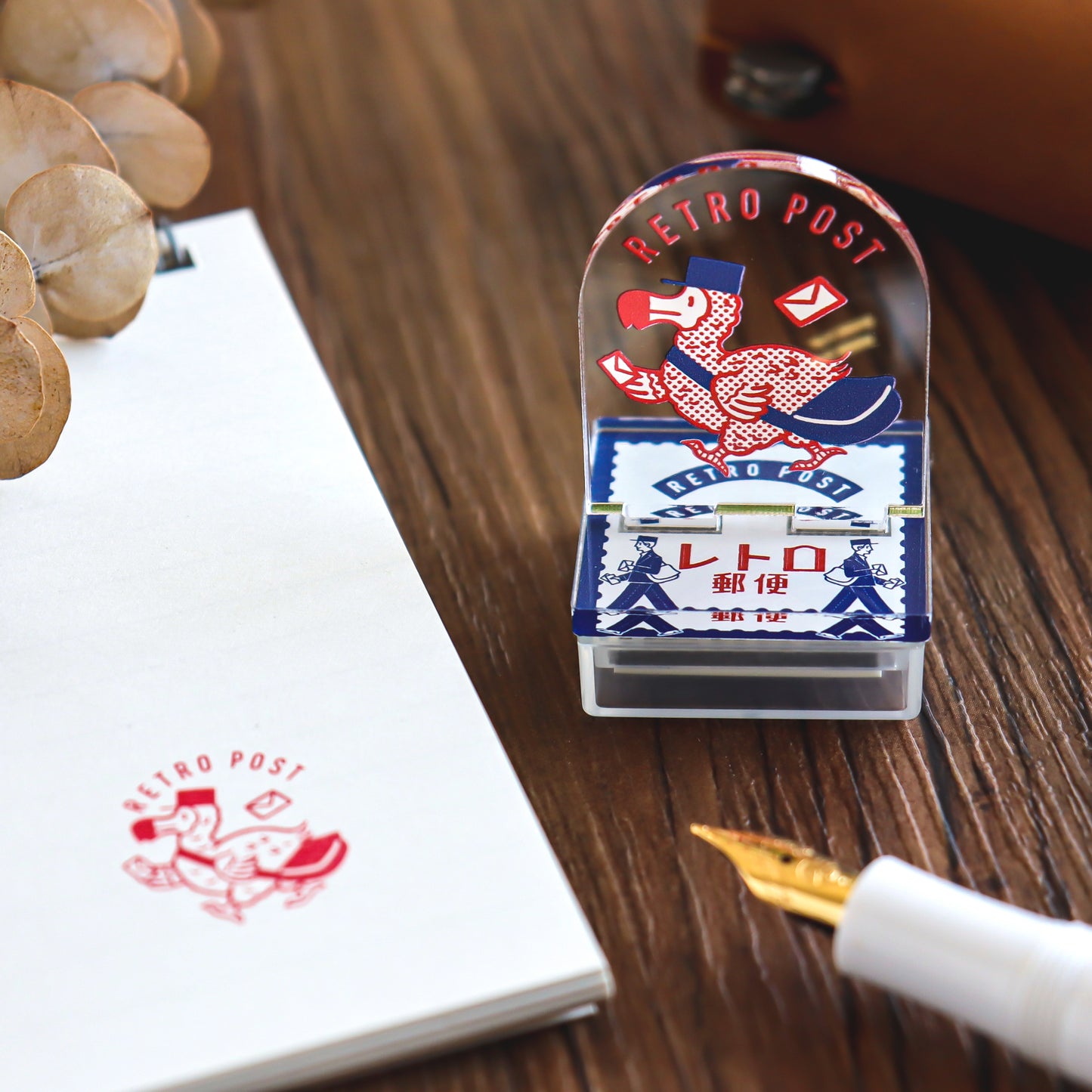 Obi1 / Acrylic Stand Pre-inked Stamp - Retro Post