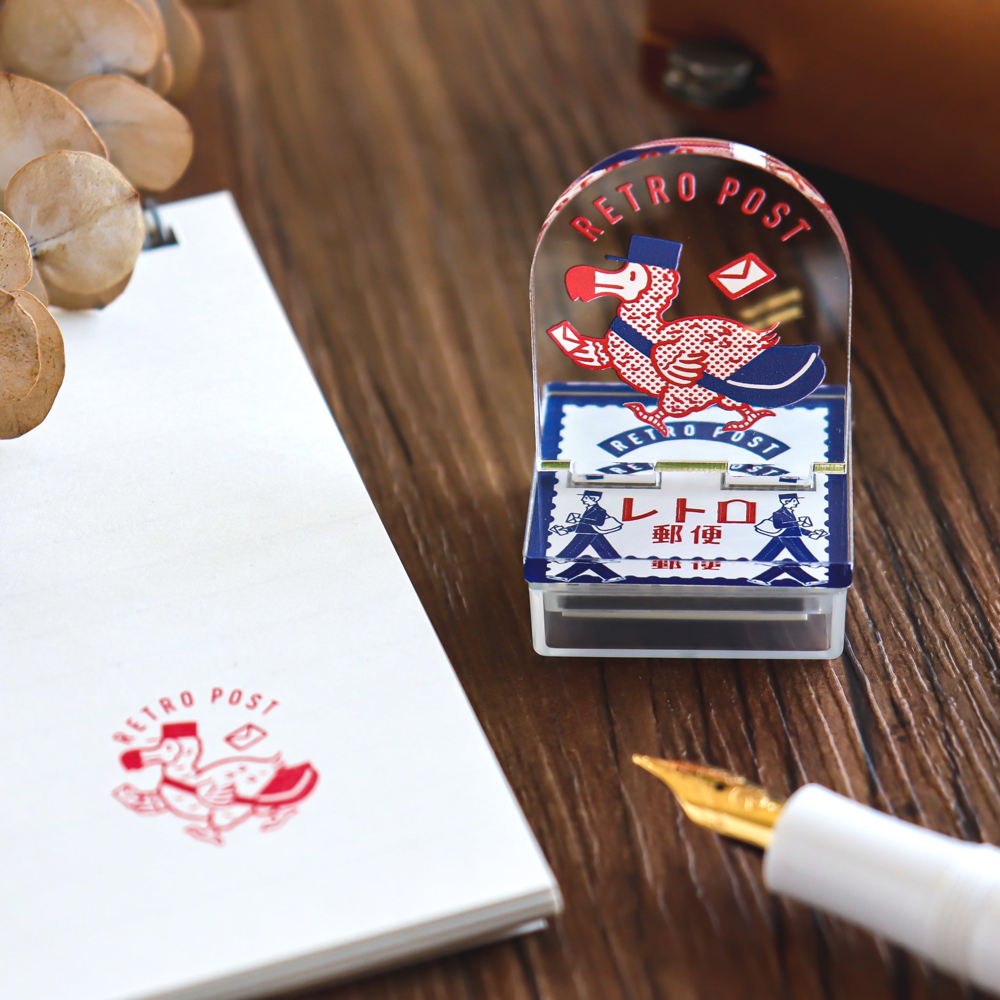 Obi1 / Acrylic Stand Pre-inked Stamp - Retro Post