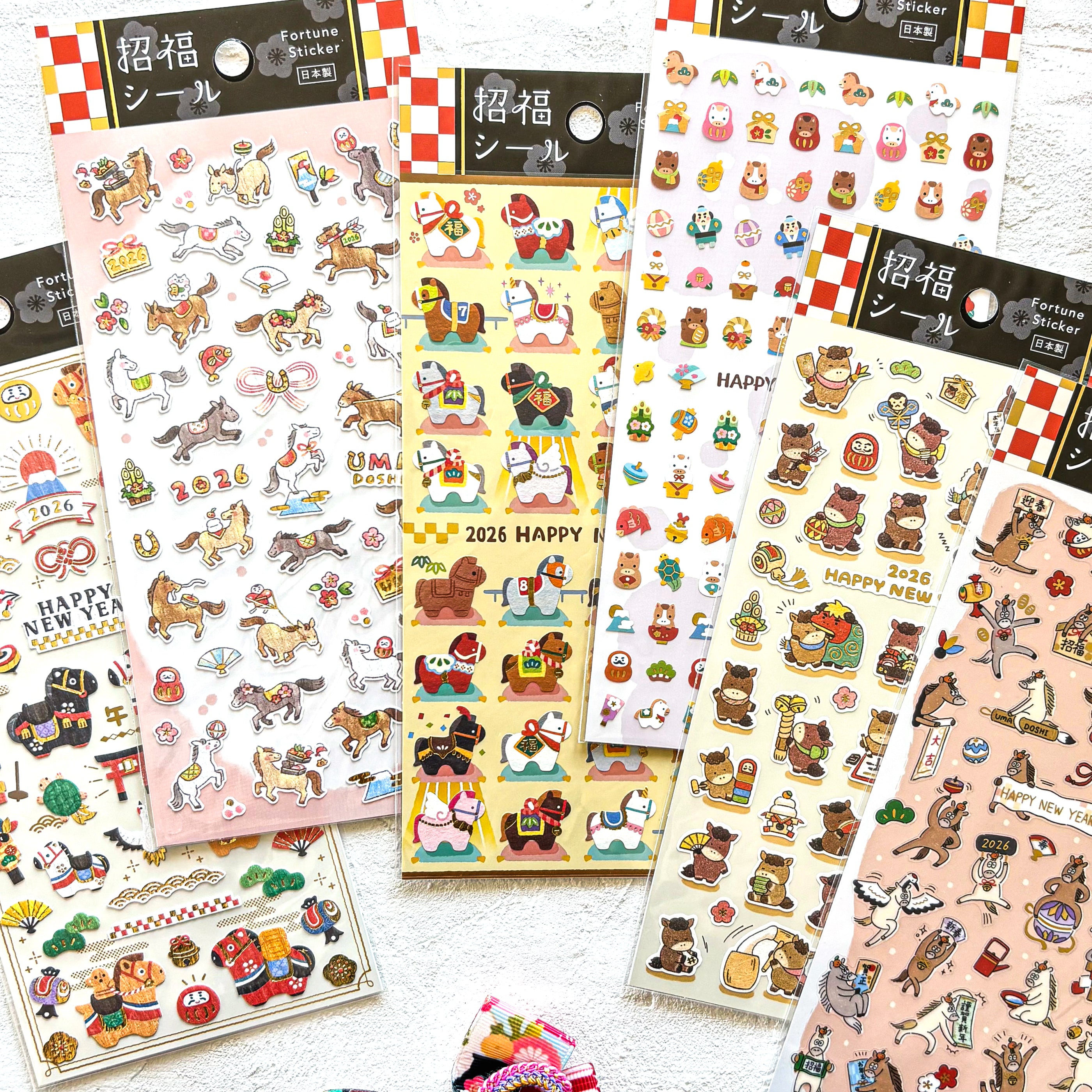 2026 Limited Stickers / Mind Wave - Happy Horses