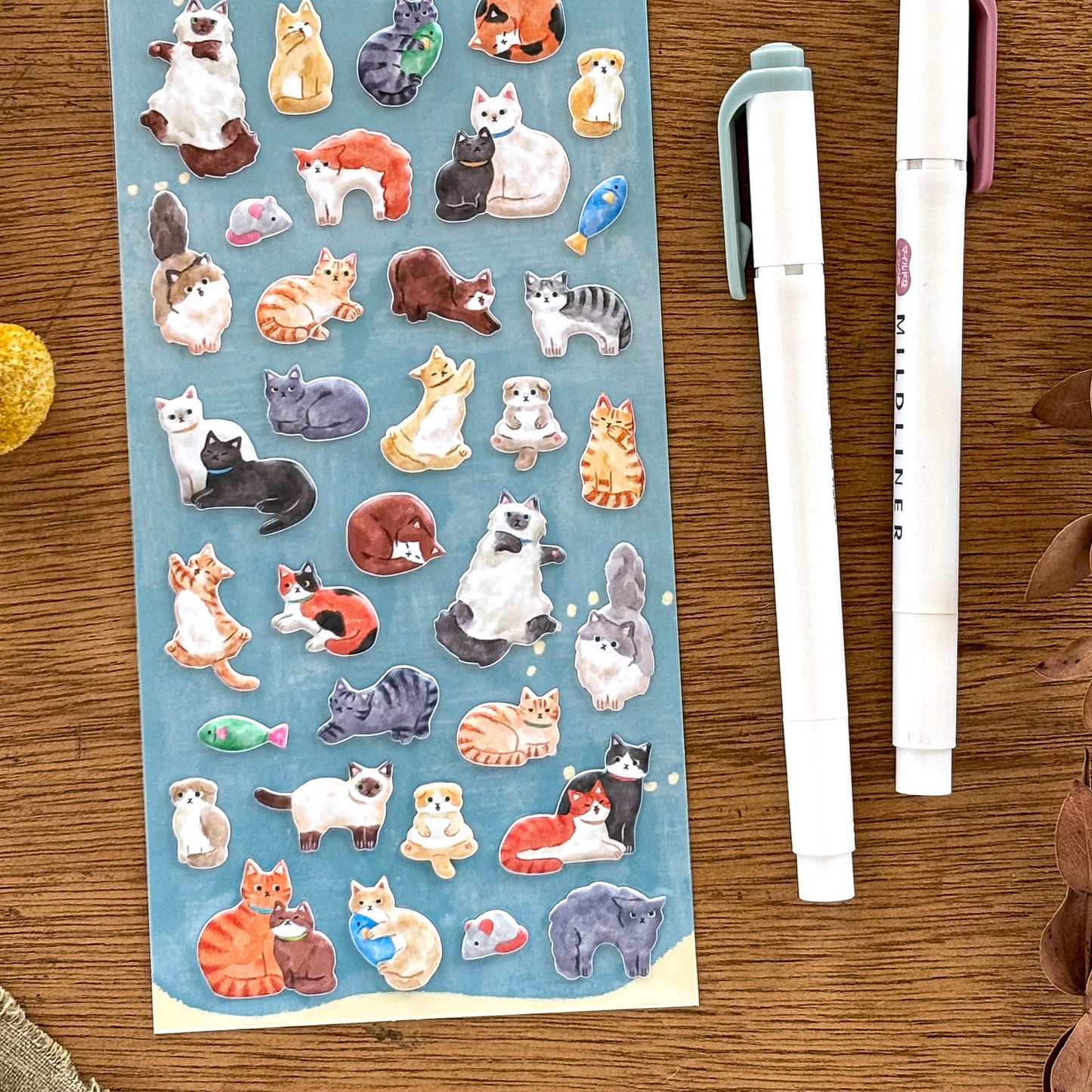 Mind Wave / Puffy Stickers - Cat  Life