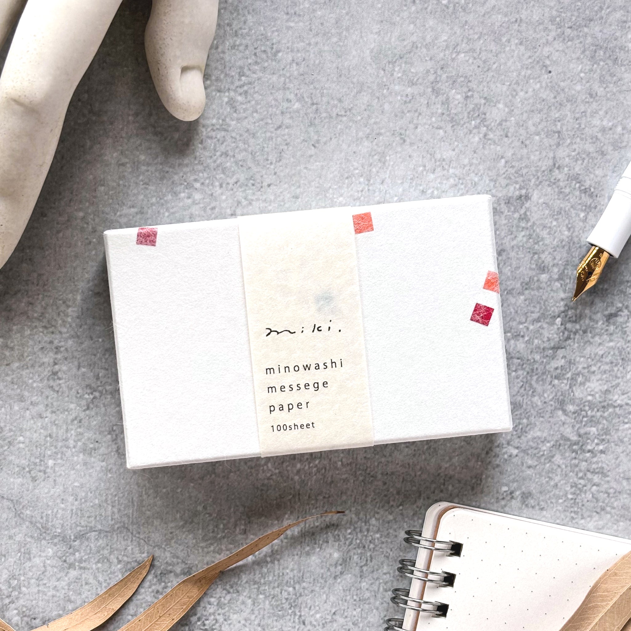 田村美紀 / 美濃和紙一筆箋（貼り箱入り） – Cute Things from Japan