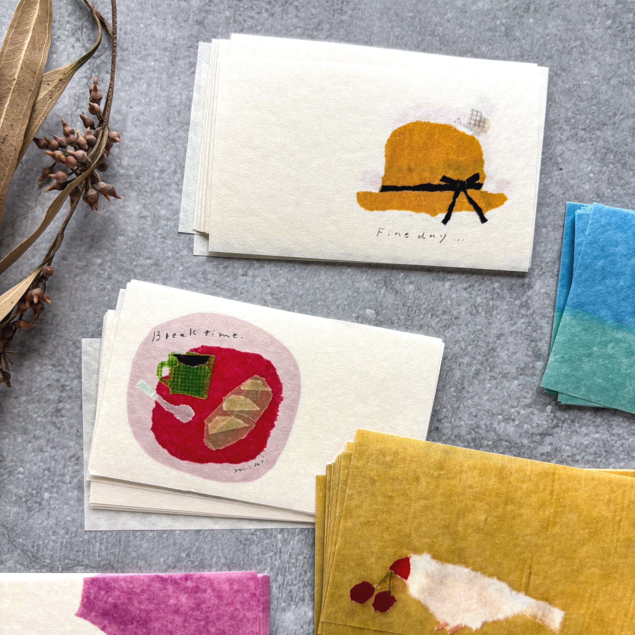 田村美紀 / 美濃和紙一筆箋（貼り箱入り） – Cute Things from Japan