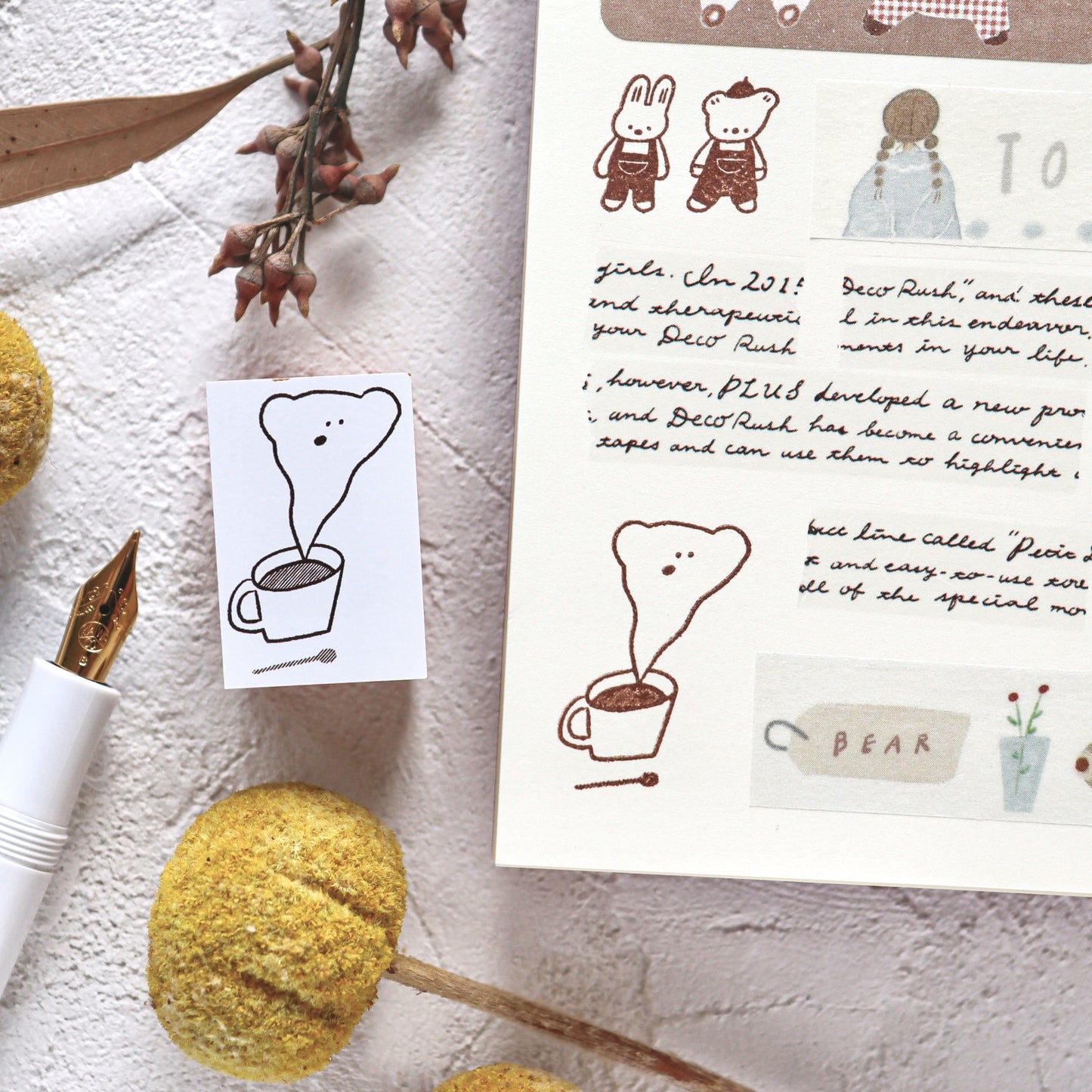 Ranmyu / Rubber Stamp - Cafe Time
