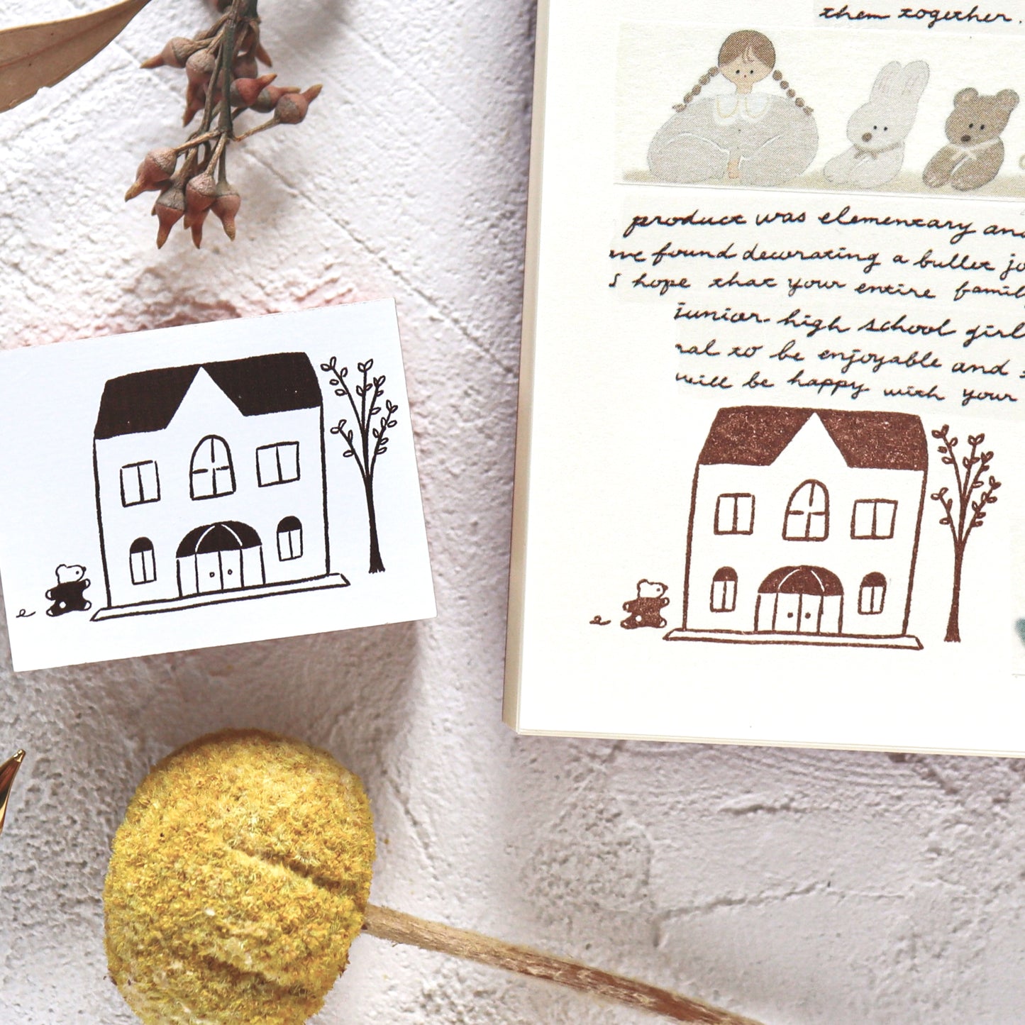 Ranmyu / Rubber Stamp - House
