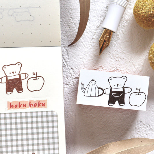 Ranmyu / Rubber Stamp - Tea Time