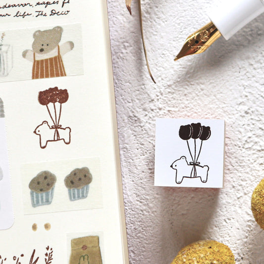 Ranmyu / Rubber Stamp - Flying Bear