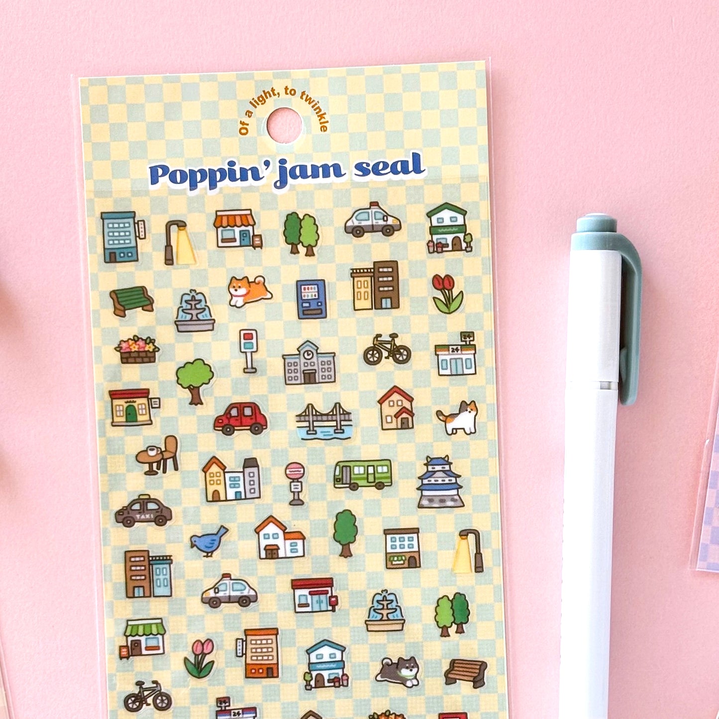 Mind Wave / Colorful Pop Stickers - Town