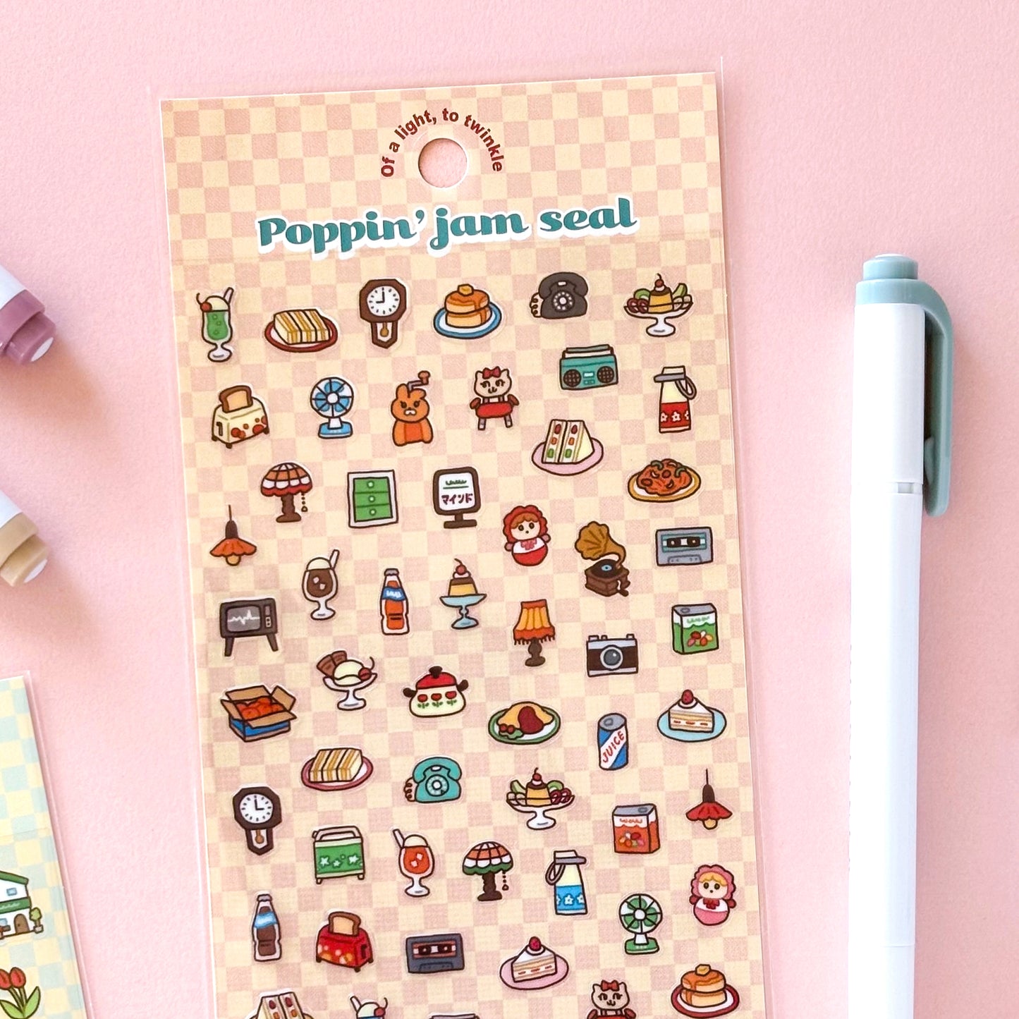 Mind Wave / Colorful Pop Stickers - Retro