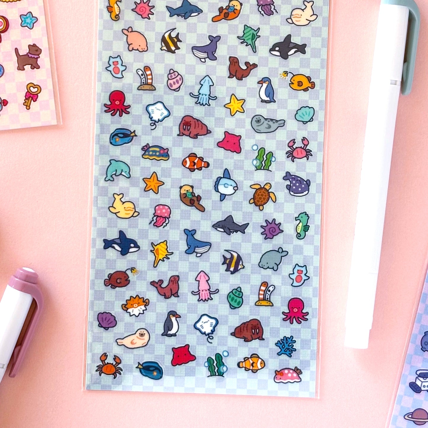 Mind Wave / Colorful Pop Stickers - Marine Life