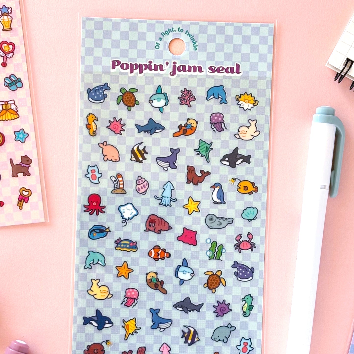 Mind Wave / Colorful Pop Stickers - Marine Life