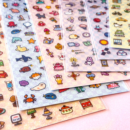 Mind Wave / Colorful Pop Stickers - Marine Life