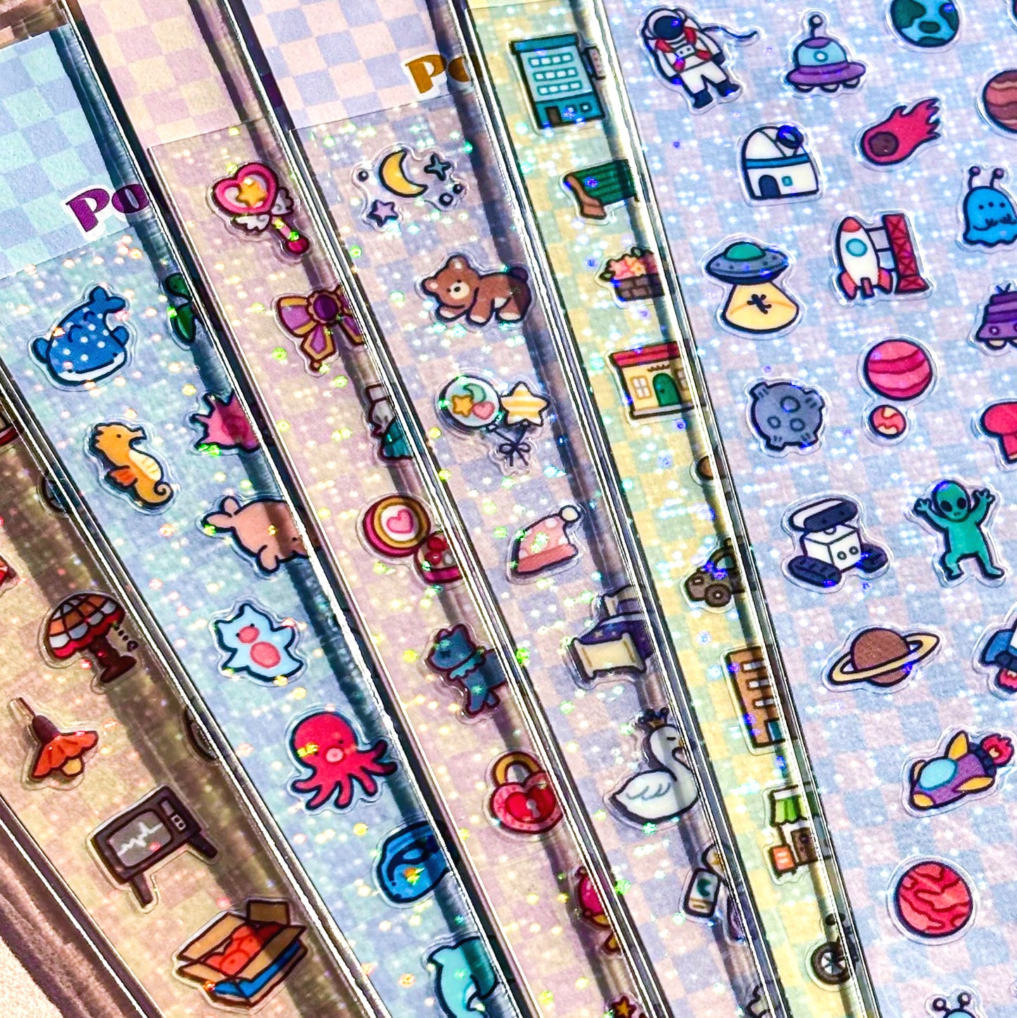 Mind Wave / Colorful Pop Stickers - Marine Life