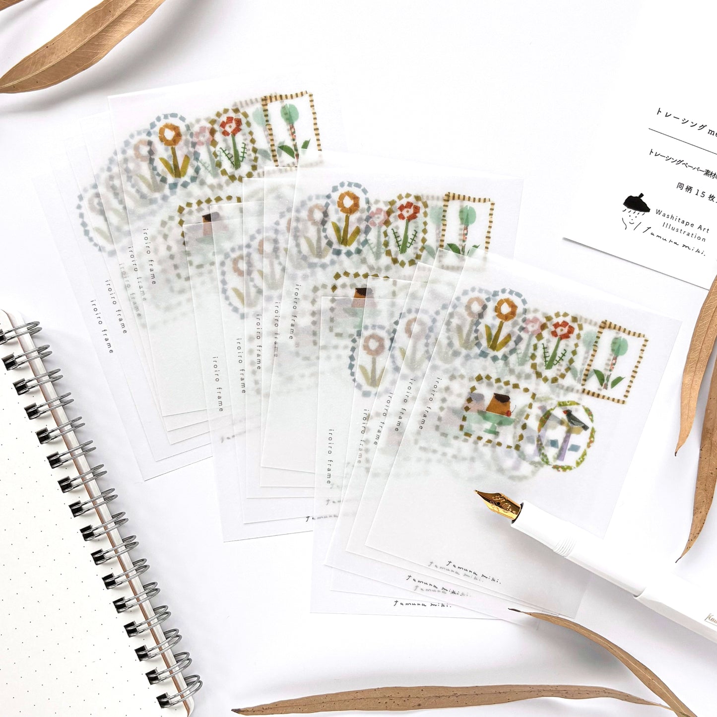 Miki Tamura / Tracing Paper Set - iro iro frame