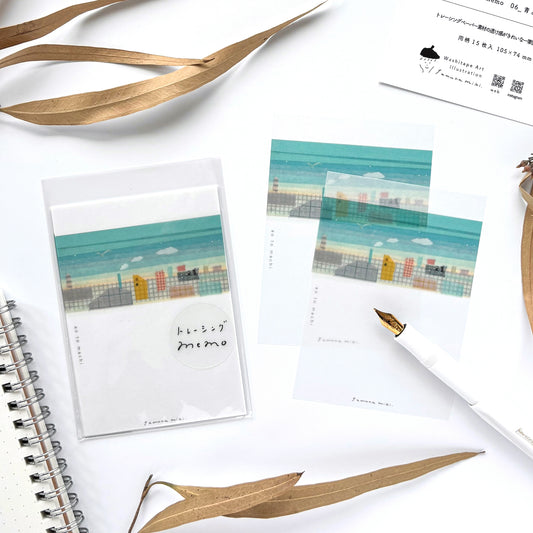 Miki Tamura / Tracing Paper Set - Blue and Town