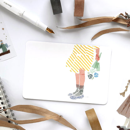 Miki Tamura / Postcard - Yellow Skirt