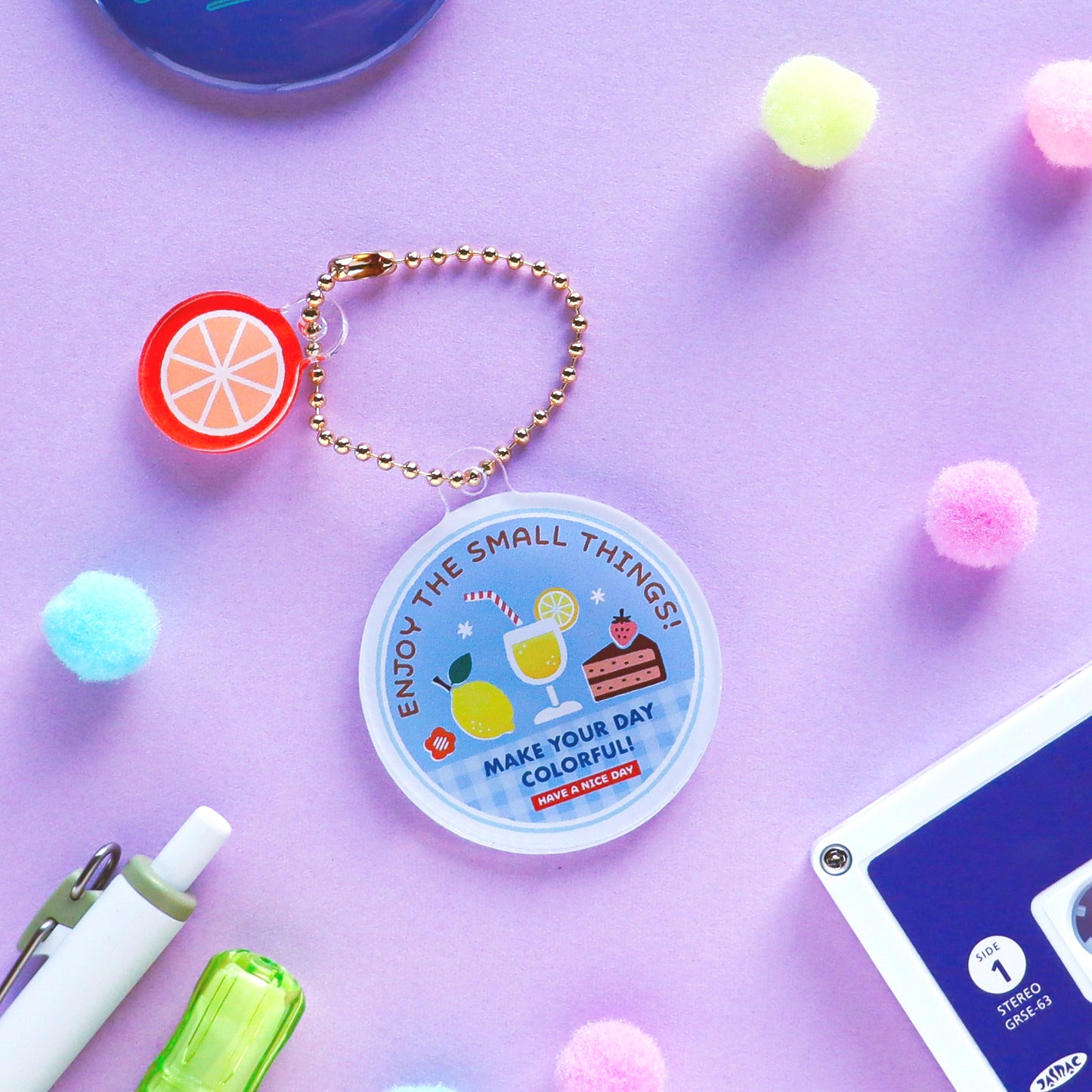 Hello, Harajuku! Limited Edition / eric / Acrylic Keychain - Enjoy the small things