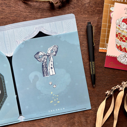 Aya Inoue / A5 Double-Pocket Clear Folder - Swan