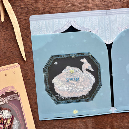 Aya Inoue / A5 Double-Pocket Clear Folder - Swan