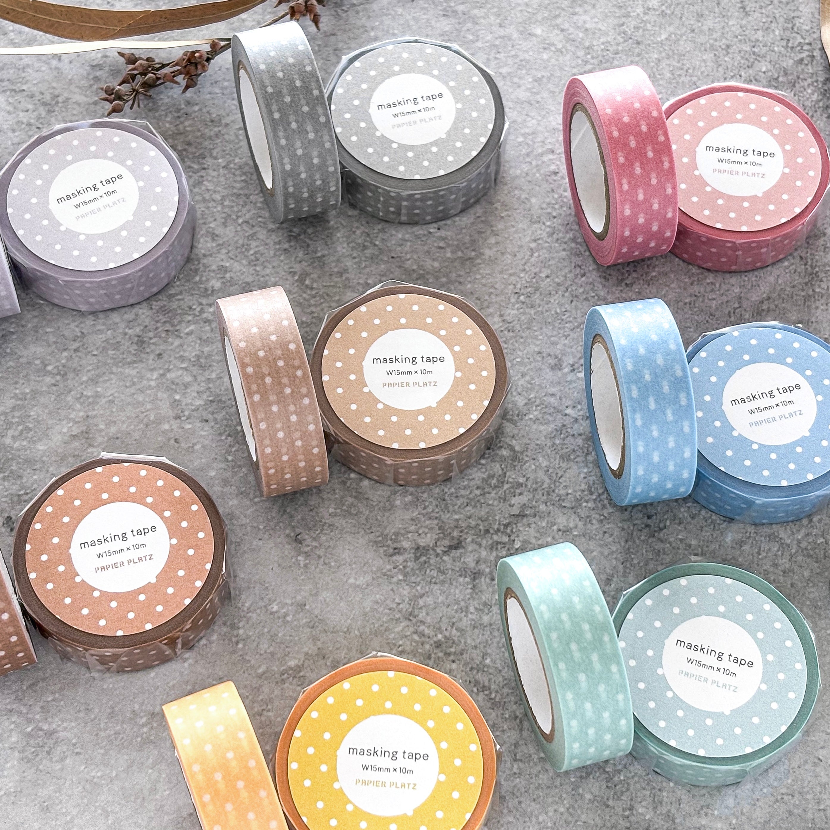 Papier Platz / Washi Tape - Dot Marron