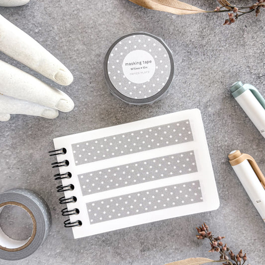 Papier Platz / Washi Tape - Dot Gray