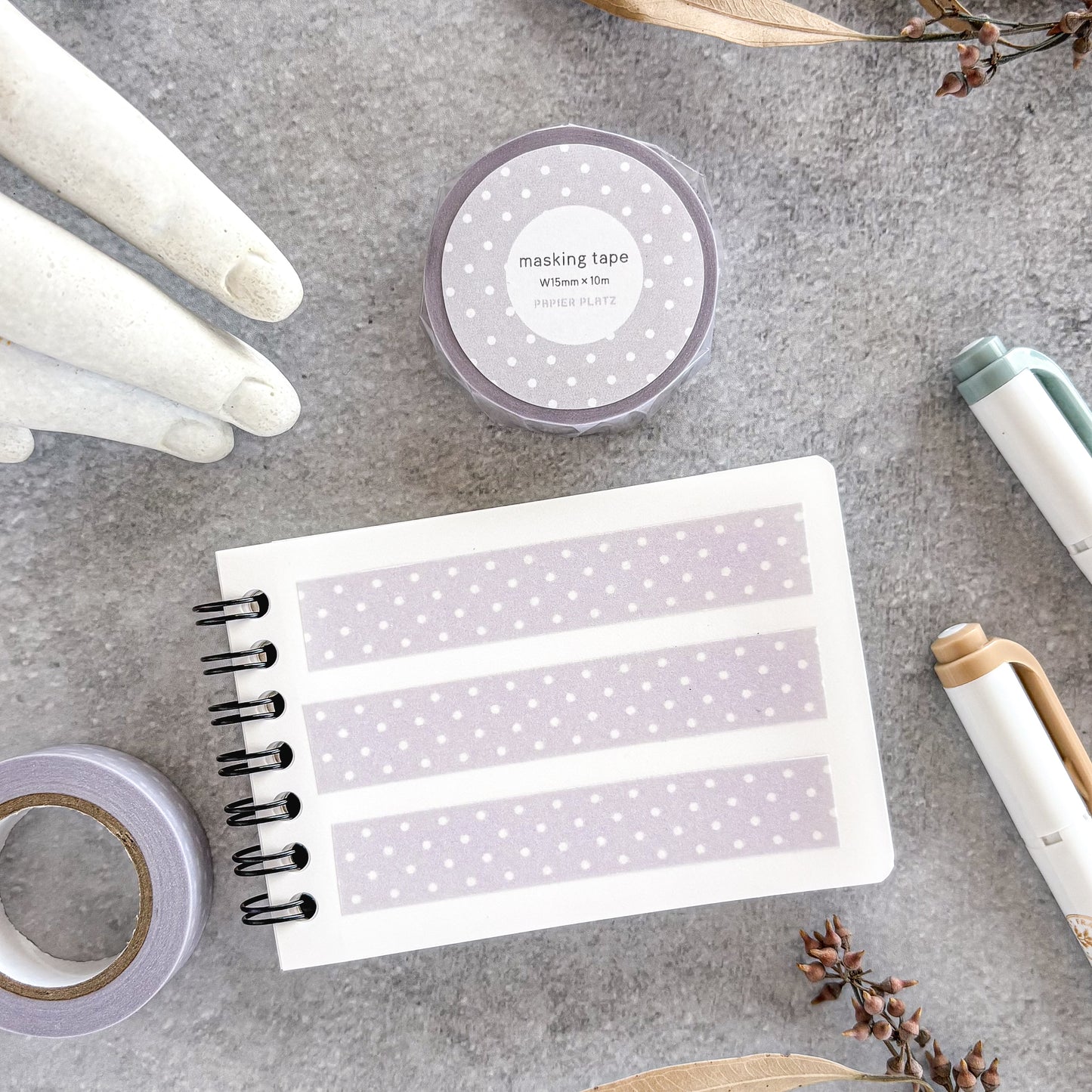 Papier Platz / Washi Tape - Dot Wisteria