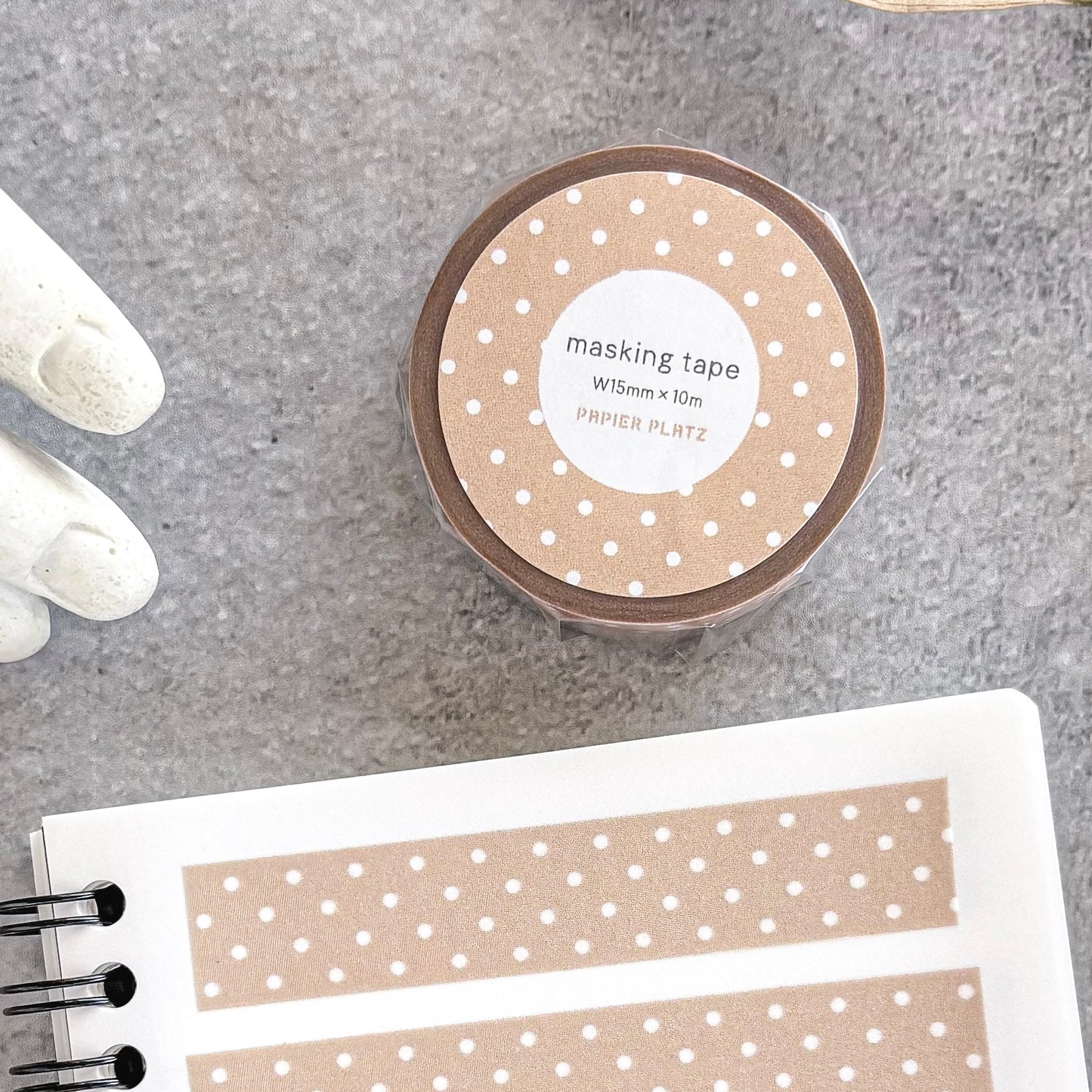 Papier Platz / Washi Tape - Dot Brown