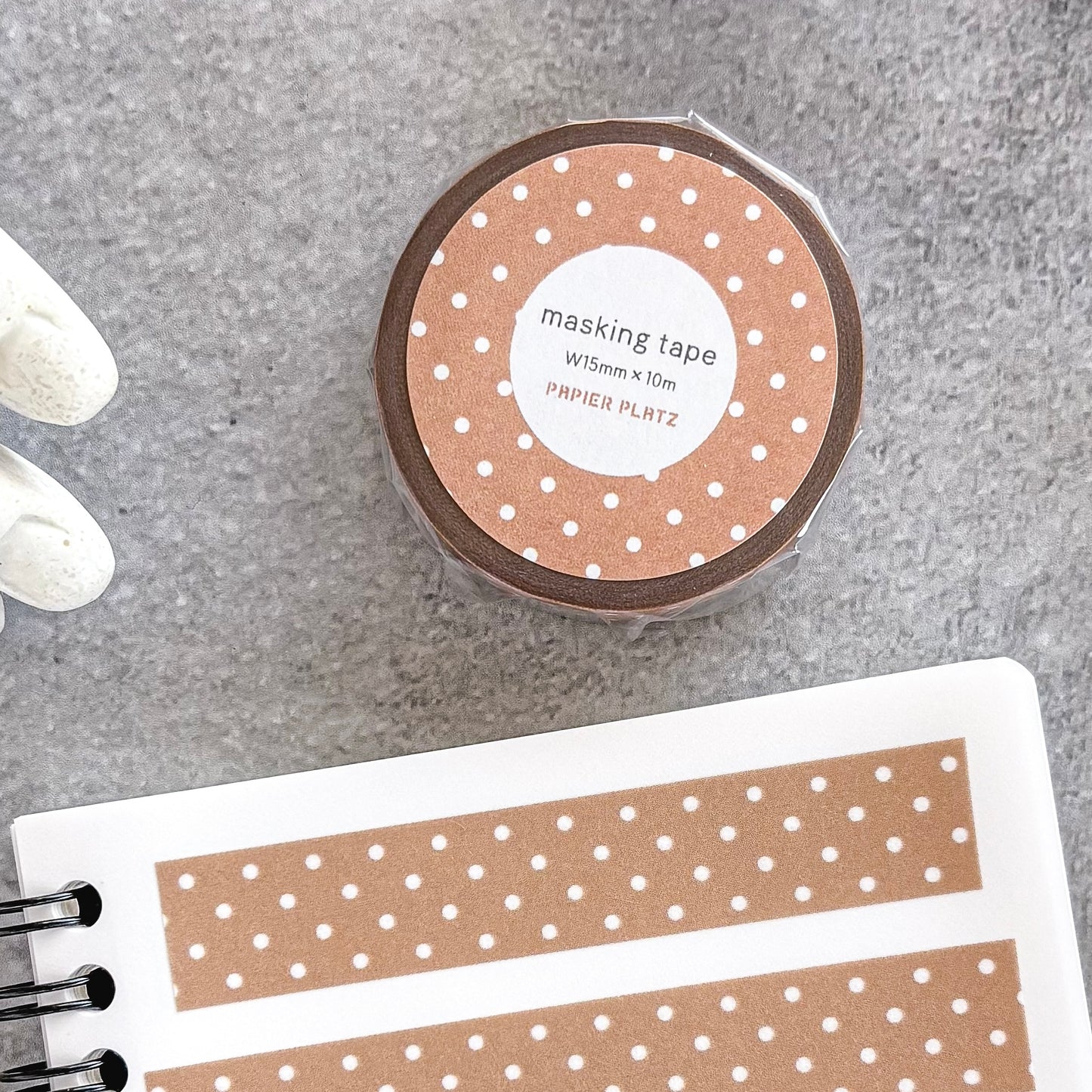 Papier Platz / Washi Tape - Dot Marron